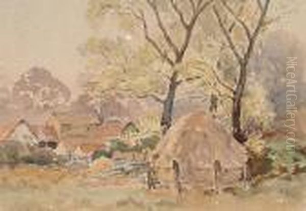 Farm With Haystack - view 1
