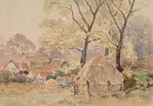 Farm With Haystack