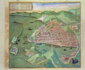 Map of Marseilles from Civitates Orbis Terrarum