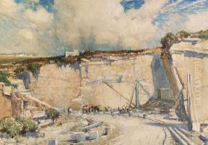 The Quarry, Lamorna by Samuel John Lamorna Birch