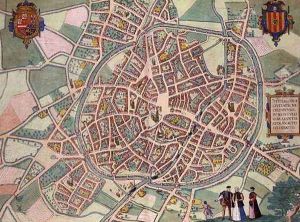 Map of Mechelen from Civitates Orbis Terrarum