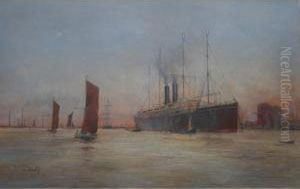 The Ill-fated Oceana At Tilbury
