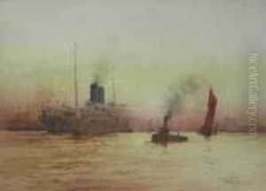 The Arrival, Off Tilbury by William Minshall Birchall