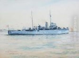 H.m.s. Rochester by William Minshall Birchall