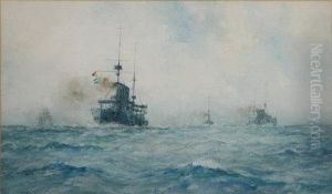 Somewhere In The North Sea by William Minshall Birchall