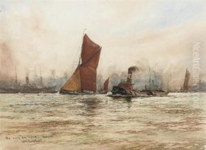 The Every Day Thames - Woolwich by William Minshall Birchall
