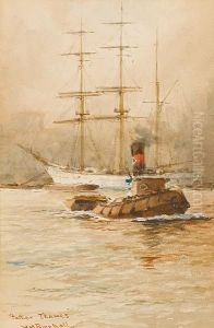 Father Thames; The Wanderers Return by William Minshall Birchall