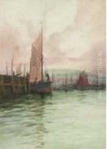 The Fishing Port by William Minshall Birchall
