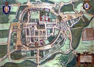 Map of Brac from Civitates Orbis Terrarum