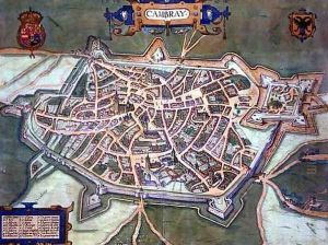 Map of Cambrai from Civitates Orbis Terrarum