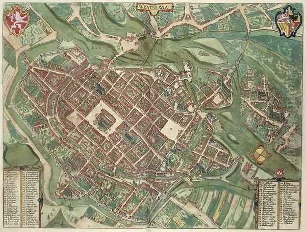 Map of Bratislava from Civitates Orbis Terrarum - view 1