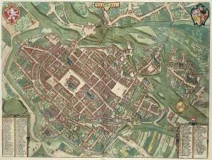 Map of Bratislava from Civitates Orbis Terrarum Map of Bratislava from Civitates Orbis Terrarum