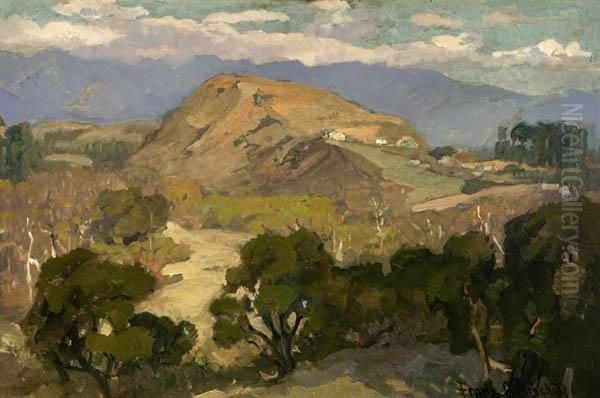 Foothill Landscape With Houses - view 1