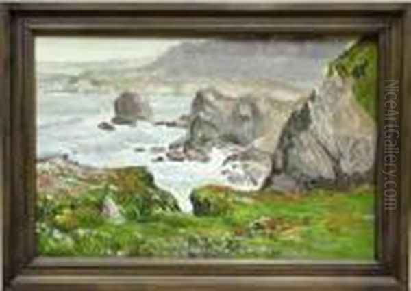 Carmel Highlands With Poppies - view 1