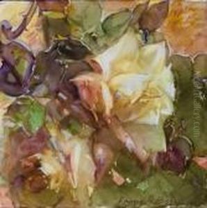 Decorative Tiles With Pink And White Roses