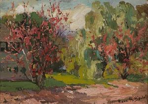 Blooming Trees by Franz Bischoff