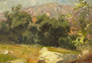 Landscape With Yellow Rock by Franz Bischoff