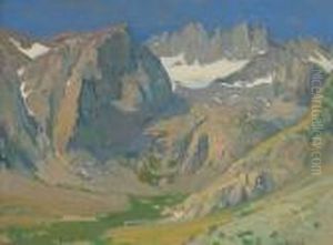 Big Pine Canyon (beneath Mt. Whitney) by Franz Bischoff