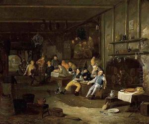 Interior of an Inn by Egbert van, the Younger Heemskerck