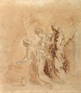Les Saintes Femmes Au Tombeau by Giuseppe Bernardino Bison