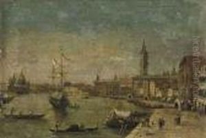 The Riva Degli Schiavoni, Venice, Looking West by Giuseppe Bernardino Bison
