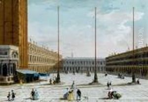 Venezia, Piazza San Marco by Giuseppe Bernardino Bison