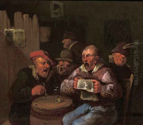 Boors singing in a tavern - view 1