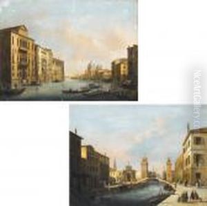 Venezia, Il Canal Grande E La Chiesa Della Salute: E L'arsenale by Giuseppe Bernardino Bison