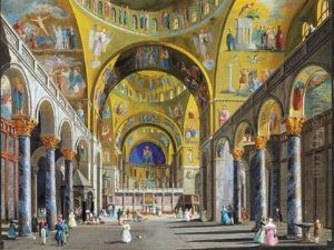 Interni Della Basilica Di San Marcoa Venezia