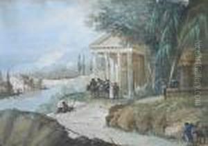 Pescatori Nei Pressi Del Tempio