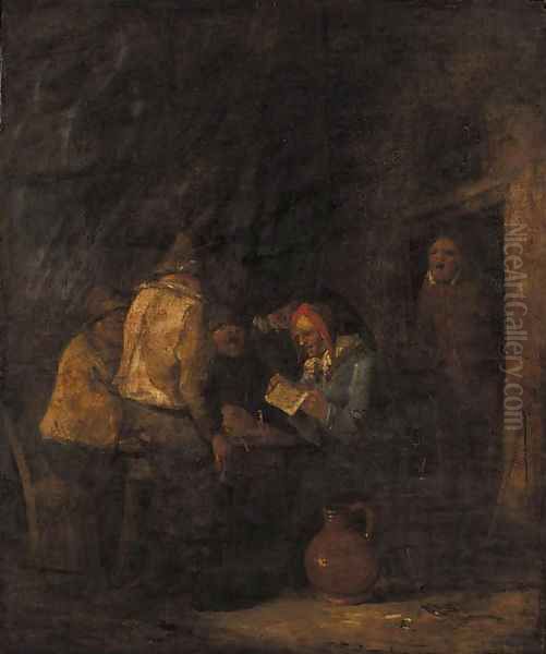 Boors singing in a barn - view 1