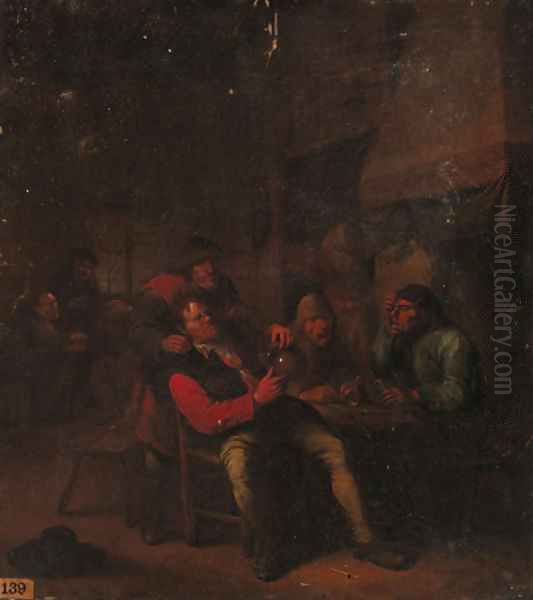Peasants carousing in an inn - view 1