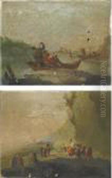 Paesaggio Con Barcaioli; Paesaggio Con Viandanti - view 1