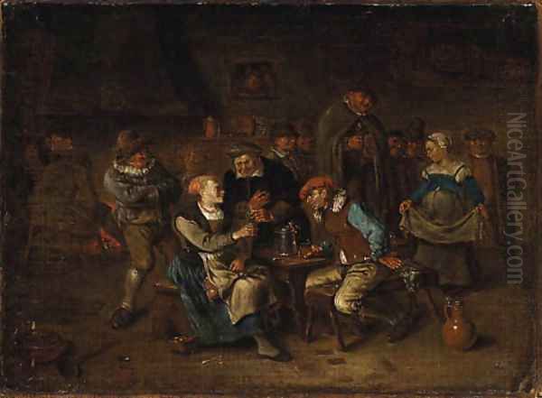 Peasants merry making in a Tavern - view 1