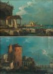 Vues De La Lagune Venitienne. by Giuseppe Bernardino Bison