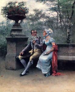 A Lovers' Quarrel by August Wilhelm Nikolaus Hagborg