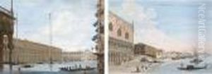 Venezia, La Riva Degli Schiavoni Verso Est by Giuseppe Bernardino Bison