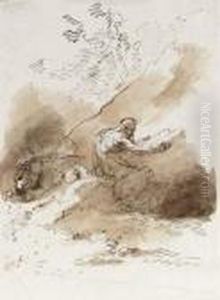 Saint Jerome In The Desert by Giuseppe Bernardino Bison