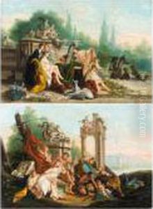 Bacchus And Ariadne; The Toilet Of Psyche