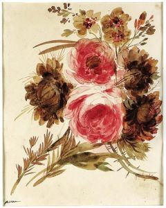 A Bouquet Of Roses And Peonies A Bouquet Of Roses And Peonies