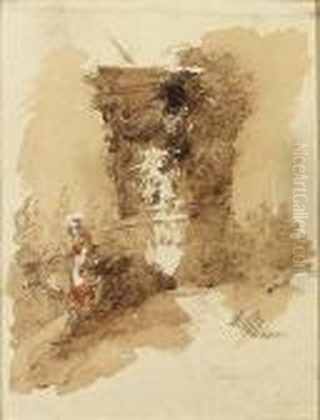 A Woman With A Cow - view 1