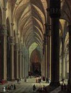 The Nave Of The Duomo, Milan, Looking East