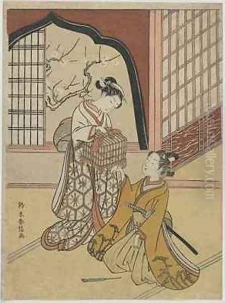 Lovers with a Bird Cage - view 1