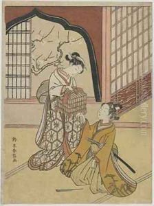 Lovers with a Bird Cage
