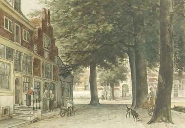 Daily activities on the quay in Hoorn - view 1