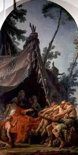 The King of Scythia on his Death Bed Begging his Sons to Reconcile - view 1