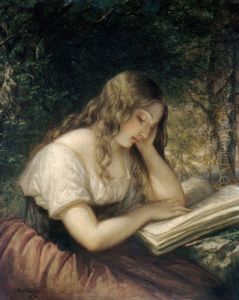 Study In A Wood by Daniel Huntington