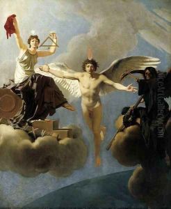 The Genius of France between Liberty and Death by Regnault Henri