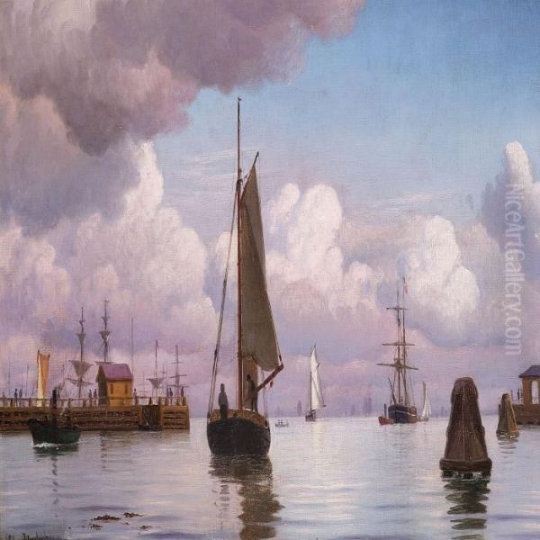Harbour Scene With Pier - view 1