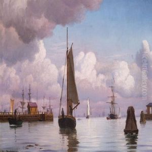 Harbour Scene With Pier